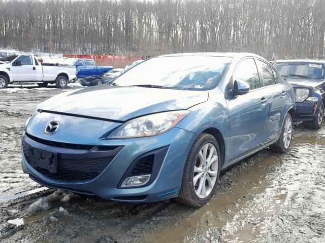 JM1BL1S57A1185867 - 2010 MAZDA 3 S BLUE photo 2