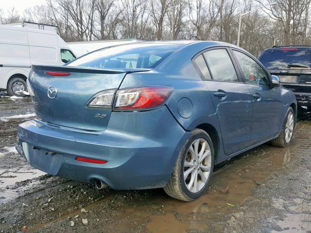 JM1BL1S57A1185867 - 2010 MAZDA 3 S BLUE photo 4