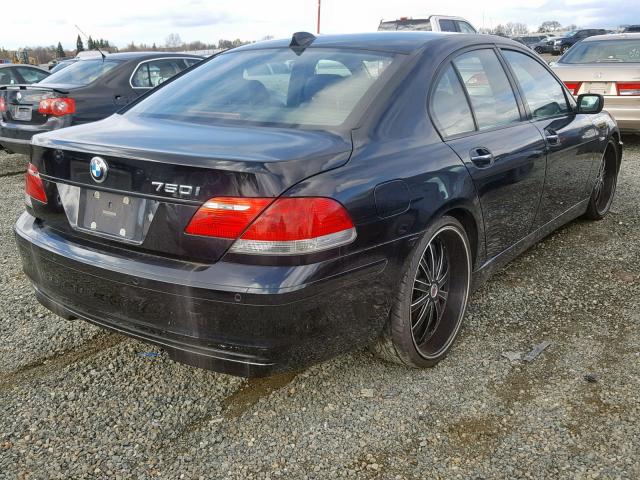 WBAHL83546DT02440 - 2006 BMW 750 I BLACK photo 4