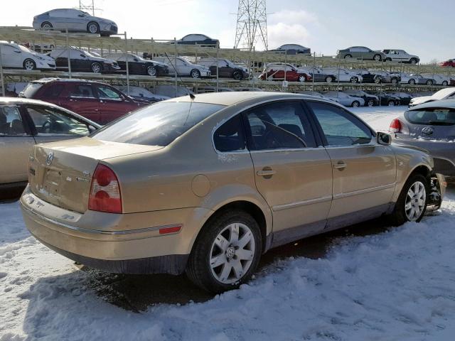 WVWTH63B41P292914 - 2001 VOLKSWAGEN PASSAT GLX 金色 照片 4