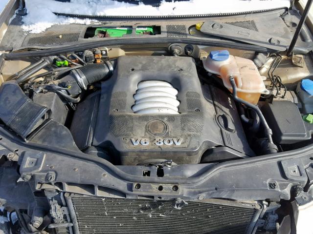 WVWTH63B41P292914 - 2001 VOLKSWAGEN PASSAT GLX 金色 照片 7