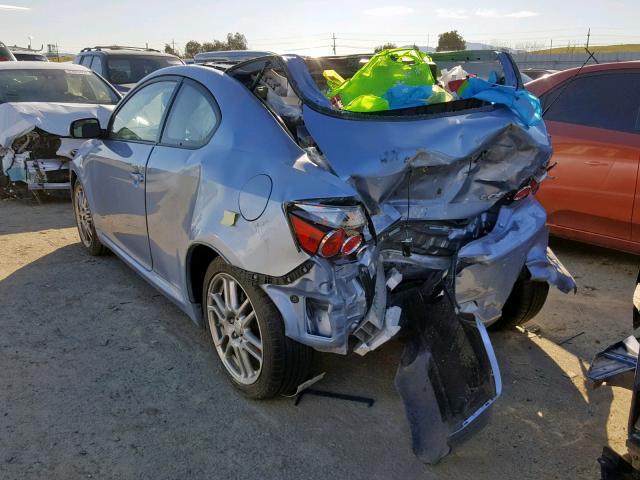 JTKDE167490281190 - 2009 TOYOTA SCION TC BLUE photo 3