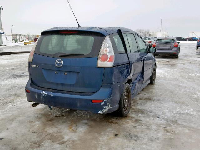 JM1CR293760123864 - 2006 MAZDA 5 BLUE photo 4