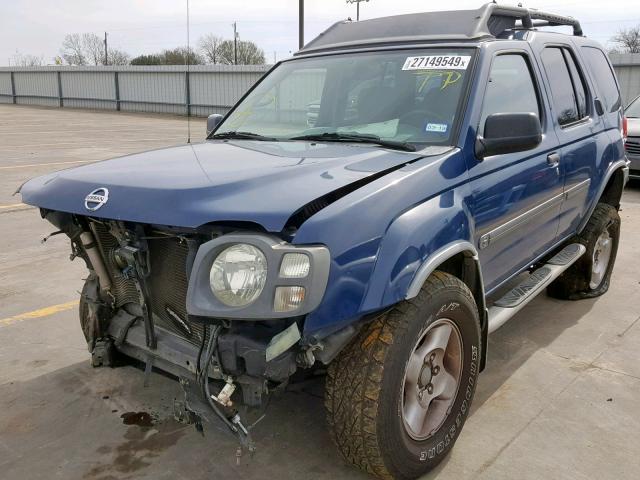 5N1ED28T43C667754 - 2003 NISSAN XTERRA XE BLUE photo 2