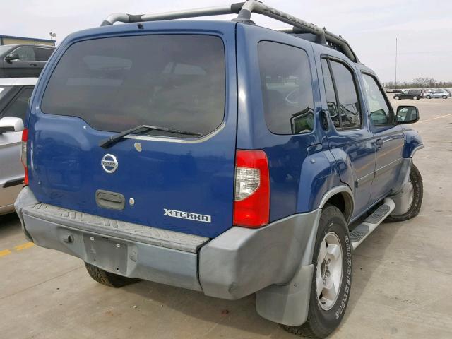 5N1ED28T43C667754 - 2003 NISSAN XTERRA XE BLUE photo 4