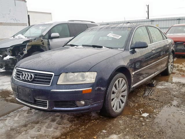 WAUML44E05N015370 - 2005 AUDI A8 L QUATT BLUE photo 2