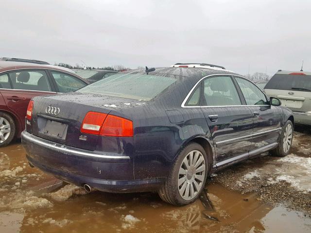 WAUML44E05N015370 - 2005 AUDI A8 L QUATT BLUE photo 4