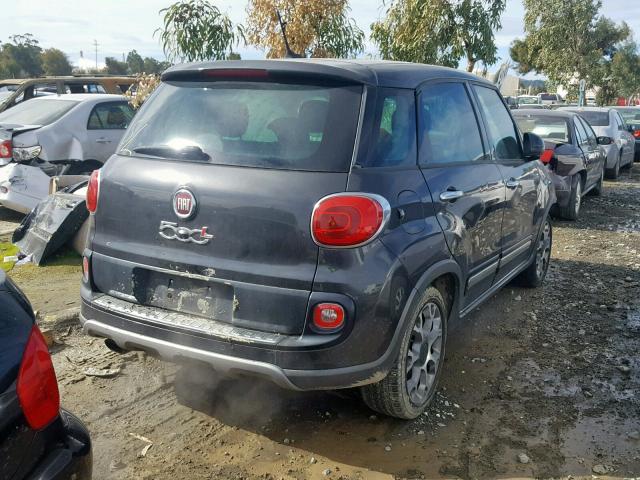 ZFBCFADH3EZ008200 - 2014 FIAT 500L TREKK GRAY photo 4