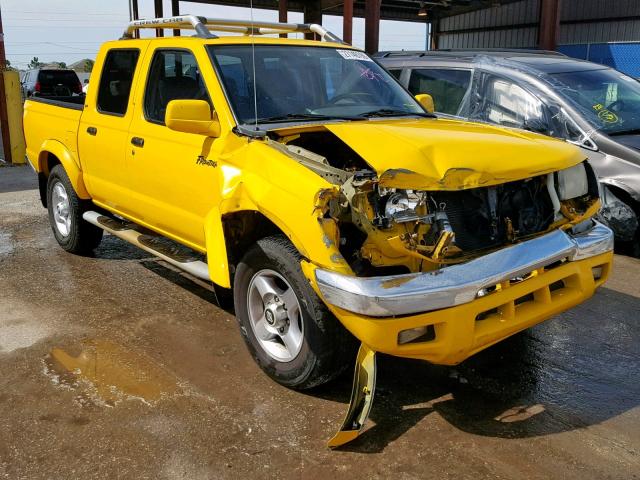 1N6ED27T4YC356934 - 2000 NISSAN FRONTIER C YELLOW photo 1