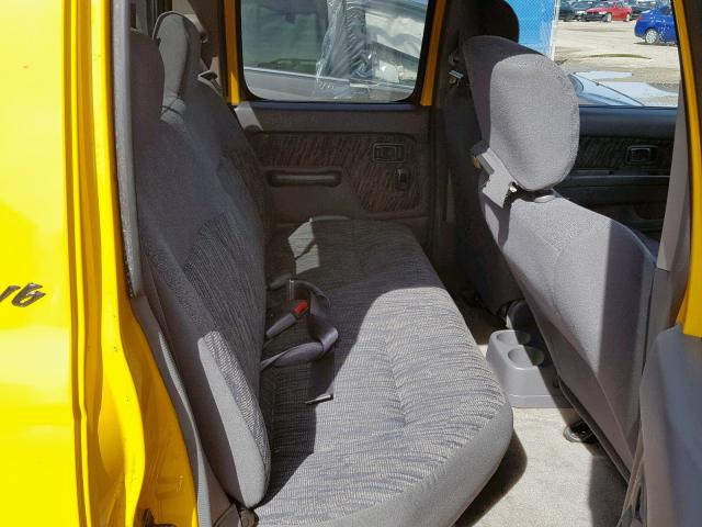 1N6ED27T4YC356934 - 2000 NISSAN FRONTIER C YELLOW photo 6