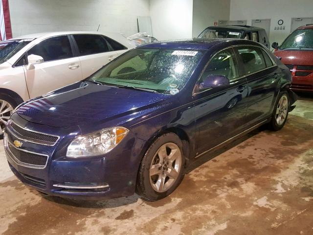 1G1ZH57B29F179715 - 2009 CHEVROLET MALIBU 1LT BLUE photo 2