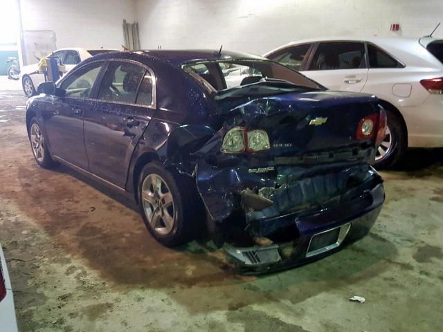 1G1ZH57B29F179715 - 2009 CHEVROLET MALIBU 1LT BLUE photo 3