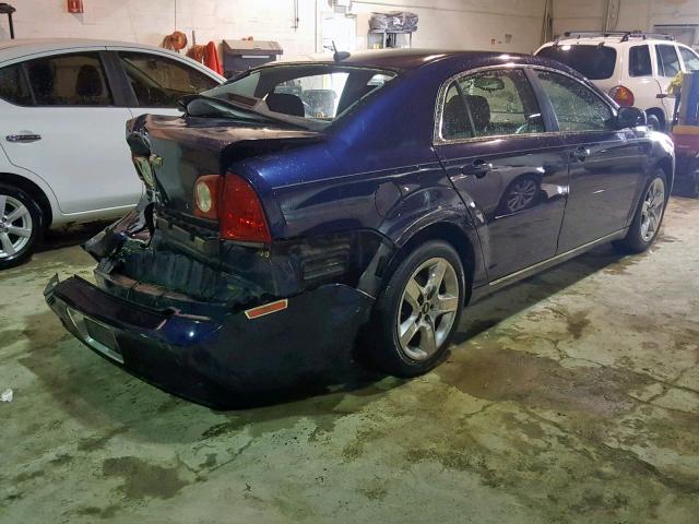 1G1ZH57B29F179715 - 2009 CHEVROLET MALIBU 1LT BLUE photo 4