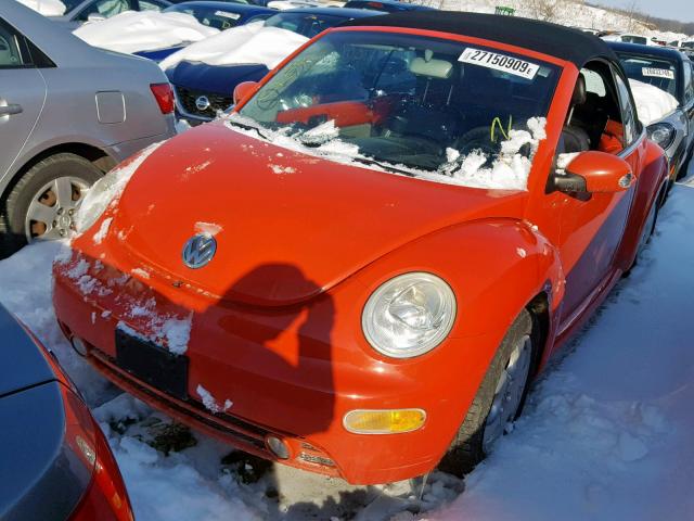 3VWCK21Y93M321427 - 2003 VOLKSWAGEN NEW BEETLE Qırmızı foto 2