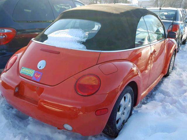 3VWCK21Y93M321427 - 2003 VOLKSWAGEN NEW BEETLE Qırmızı foto 4