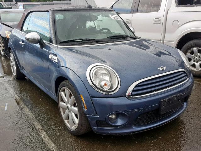 WMWMR3C59ATU98194 - 2010 MINI COOPER BLUE photo 1