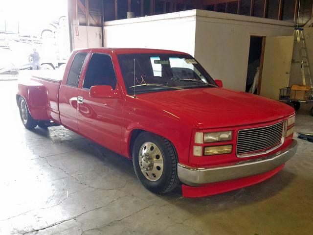 2GTHC39NXK1517078 - 1989 GMC SIERRA C35 RED photo 1