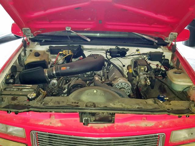 2GTHC39NXK1517078 - 1989 GMC SIERRA C35 RED photo 7