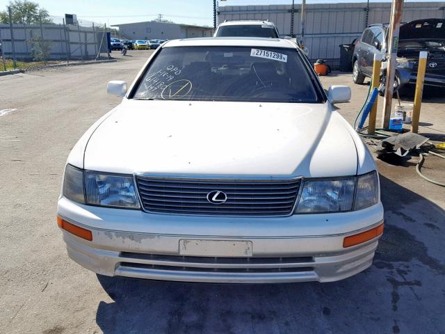 JT8UF22E8S0032488 - 1995 LEXUS LS 400 WHITE photo 10