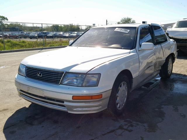 JT8UF22E8S0032488 - 1995 LEXUS LS 400 WHITE photo 2