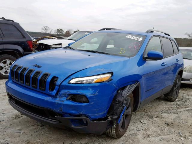 1C4PJLCB7JD551935 - 2018 JEEP CHEROKEE L BLUE photo 2