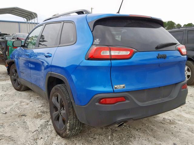 1C4PJLCB7JD551935 - 2018 JEEP CHEROKEE L BLUE photo 3