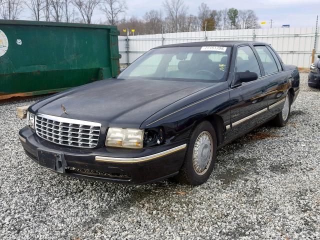 1G6KE54Y7XU714298 - 1999 CADILLAC DEVILLE DE BLACK photo 2