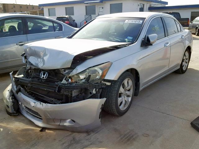 1HGCP36809A015016 - 2009 HONDA ACCORD EXL SILVER photo 2