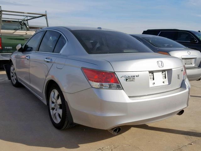 1HGCP36809A015016 - 2009 HONDA ACCORD EXL SILVER photo 3