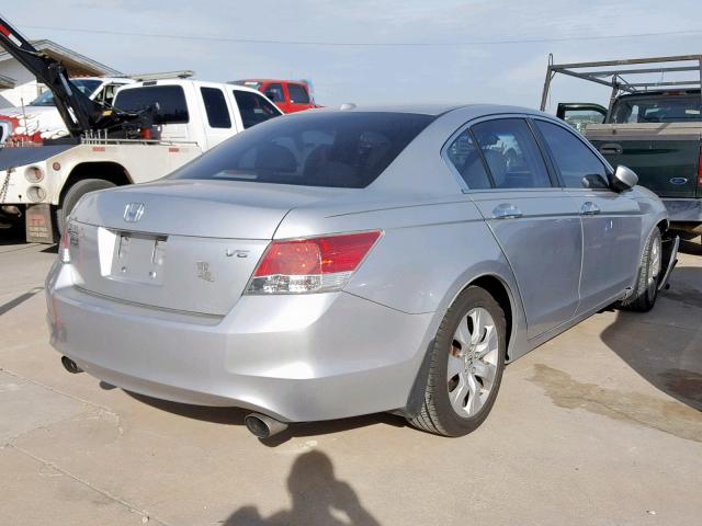 1HGCP36809A015016 - 2009 HONDA ACCORD EXL SILVER photo 4