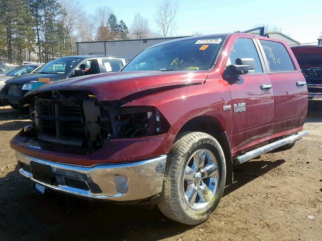 1C6RR7LT2HS814329 - 2017 RAM 1500 SLT RED photo 2