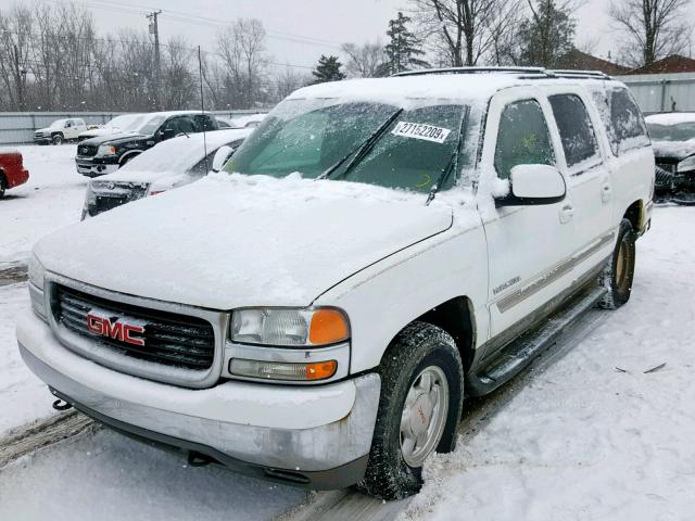 1GKFK16T21J313854 - 2001 GMC YUKON XL K WHITE photo 2