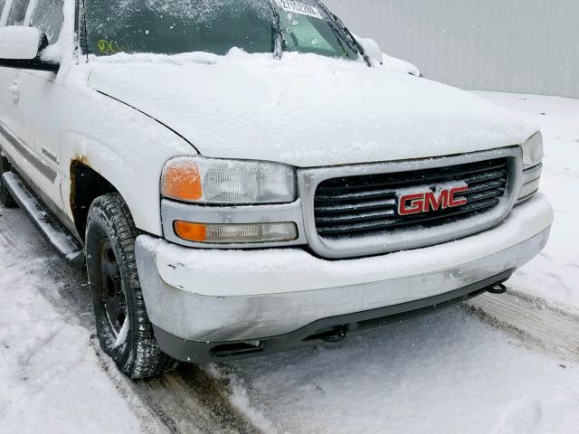 1GKFK16T21J313854 - 2001 GMC YUKON XL K WHITE photo 9