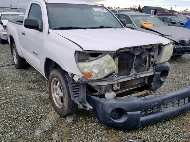 5TENX22N06Z256072 - 2006 TOYOTA TACOMA WHITE photo 1