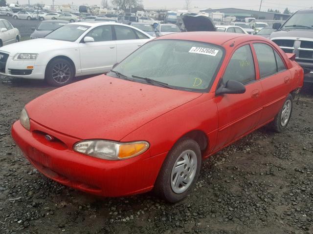 3FAFP13P71R167841 - 2001 FORD ESCORT RED photo 2