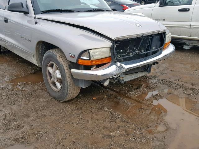 1B7GL23Y2VS234820 - 1997 DODGE DAKOTA SILVER photo 9