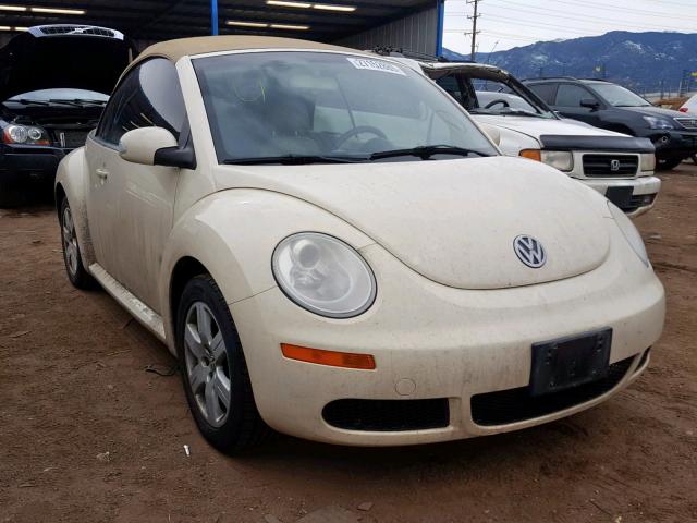 3VWRF31YX7M407985 - 2007 VOLKSWAGEN NEW BEETLE Сары фото 1