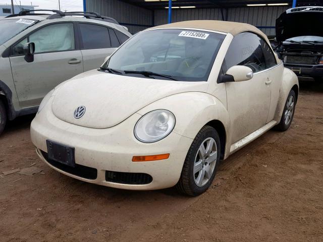 3VWRF31YX7M407985 - 2007 VOLKSWAGEN NEW BEETLE Сары фото 2