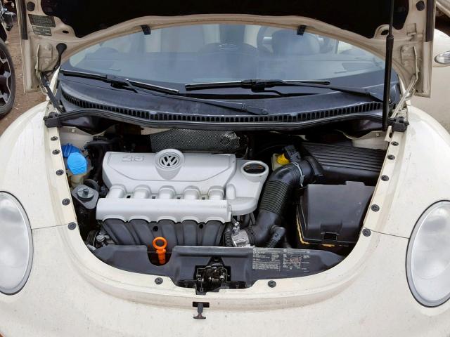 3VWRF31YX7M407985 - 2007 VOLKSWAGEN NEW BEETLE Сары фото 7