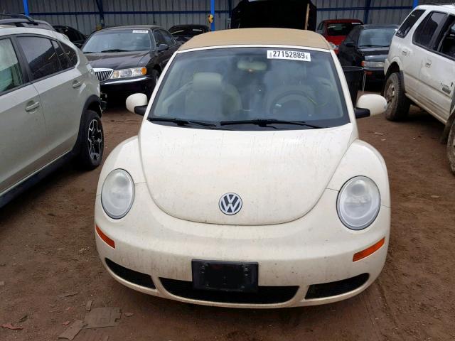 3VWRF31YX7M407985 - 2007 VOLKSWAGEN NEW BEETLE Сары фото 9