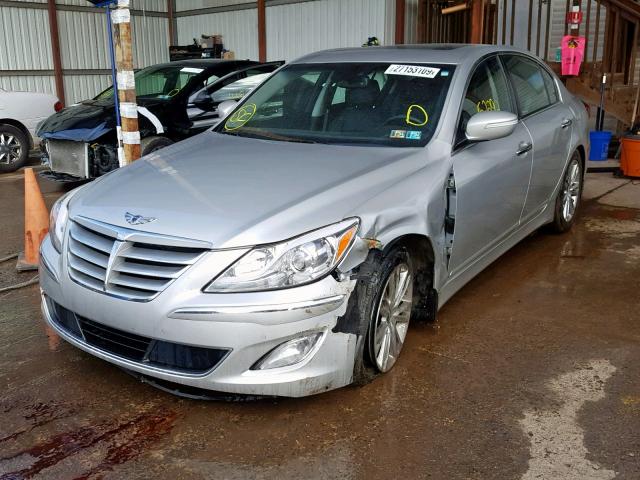 KMHGC4DD1DU238492 - 2013 HYUNDAI GENESIS 3. SILVER photo 2