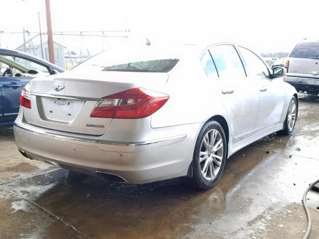 KMHGC4DD1DU238492 - 2013 HYUNDAI GENESIS 3. SILVER photo 4