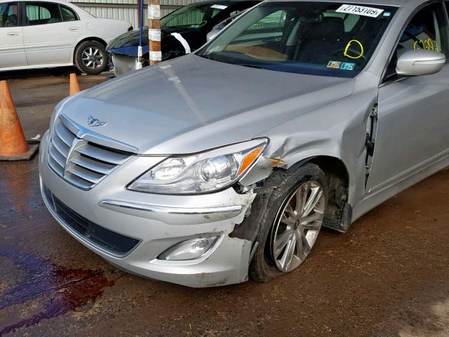 KMHGC4DD1DU238492 - 2013 HYUNDAI GENESIS 3. SILVER photo 9