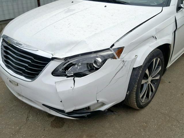 1C3CCBBB7DN652948 - 2013 CHRYSLER 200 TOURIN WHITE photo 9