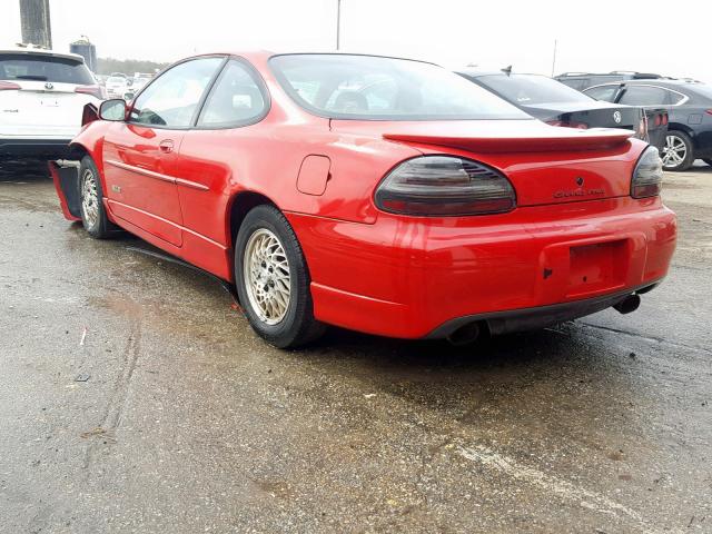 1G2WP1211VF307834 - 1997 PONTIAC GRAND PRIX RED photo 3