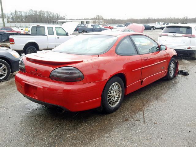 1G2WP1211VF307834 - 1997 PONTIAC GRAND PRIX RED photo 4