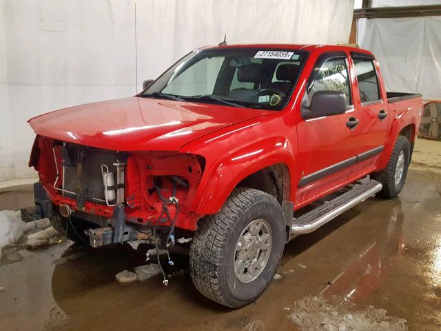 1GCDT43E288219384 - 2008 CHEVROLET COLORADO L RED photo 2