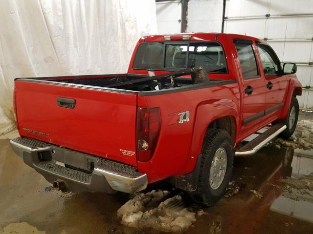 1GCDT43E288219384 - 2008 CHEVROLET COLORADO L RED photo 4