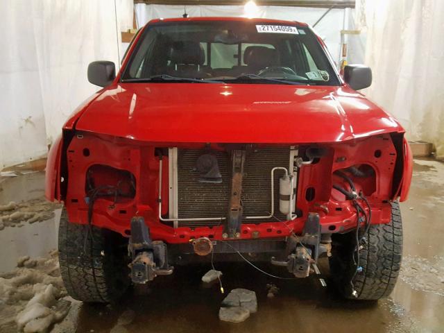 1GCDT43E288219384 - 2008 CHEVROLET COLORADO L RED photo 9