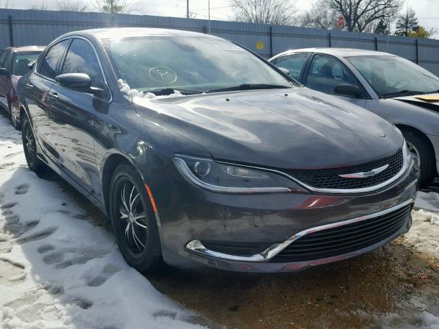 1C3CCCAB1FN599223 - 2015 CHRYSLER 200 LIMITE GRAY photo 1